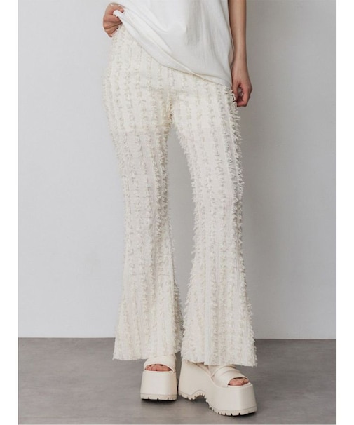 フリンジフレアパンツ