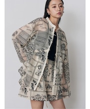 ウエストドロストシアーレースシャツ【セットアップ着用可】