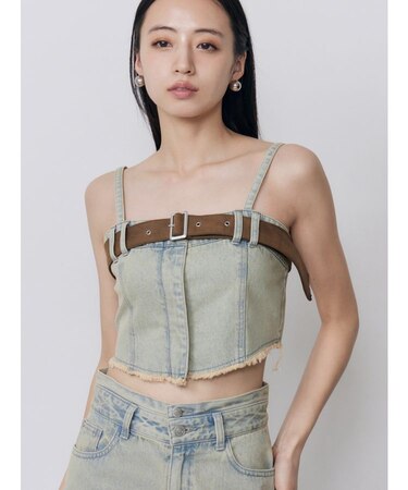 デニムビスチェ【セットアップ着用可】