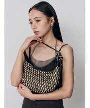 ラフィアライクハンドルバッグ