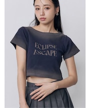 シャドウクロップドTシャツ