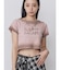 シャドウクロップドTシャツ
