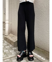 ニットストレートパンツ