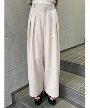 ダブルタックワイドパンツ