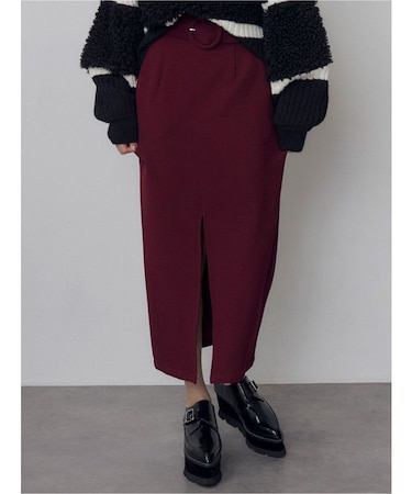【20th Anniversary Iconic Items】ベルテッドペンシルスリットスカート