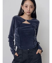 シアーベロアホックトップス