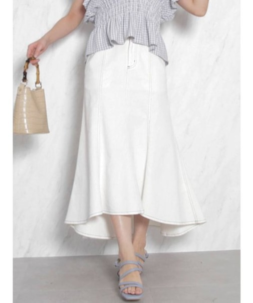 ステッチマーメイドデニムスカート