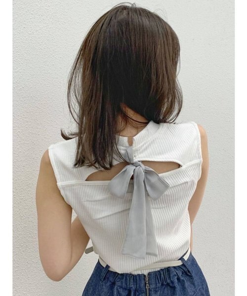 ダズリン☆バックリボントップス バックリボンノースリトップス｜ダズリンの通販｜&mall（アンドモール