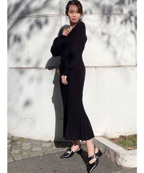 dazzlin アシメマーメイドコルセットワンピース ブラウン Mサイズ