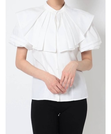 プリーツ付け襟