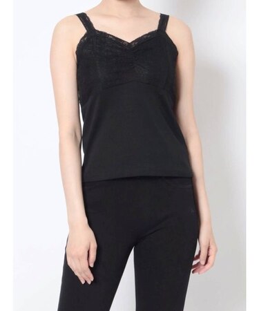 レースレイヤードインナーキャミソール