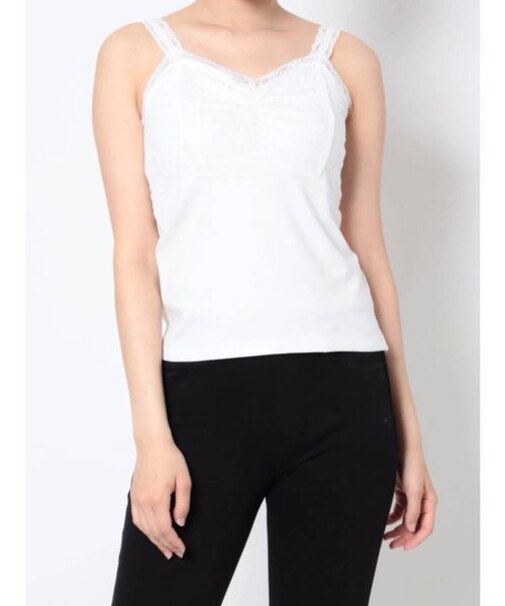 レースレイヤードインナーキャミソール