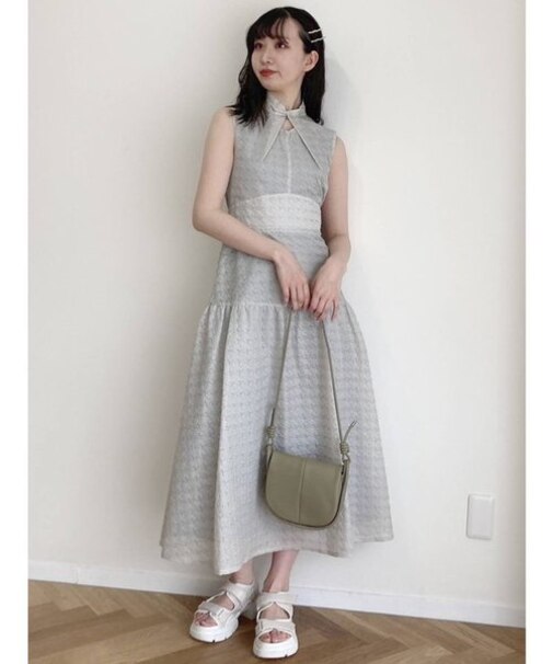 フロントオープンチドリワンピース