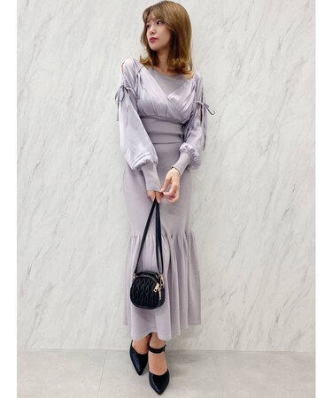 サテンドッキングリボン2ピース