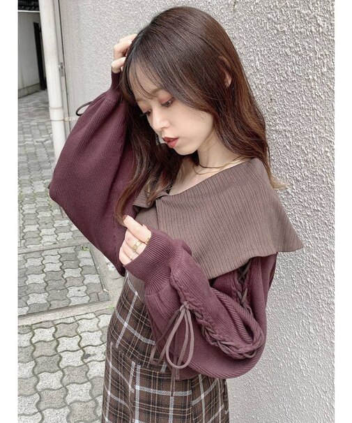 レースアッブ長袖ショートボレロⅡ