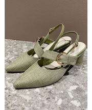 リングパーツストラップパンプス