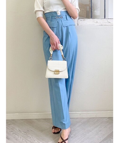 ウエストビットワイドパンツ