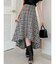 ZIPフリンジコルセットフレアスカート