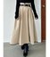 バイカラータックボリュームスカート