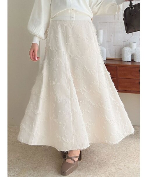 フラッフィフラワーフレアスカート