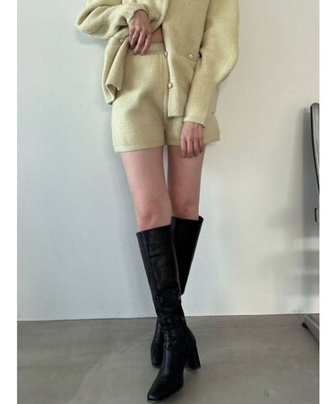 レトロニットショートパンツ