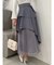 アシメティアードプリーツスカート