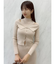 シャイニーレイヤードニットトップス