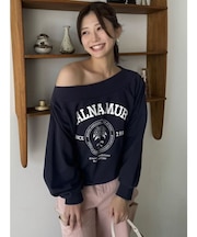【CALNAMURコラボ】カルミアプリント オフショルダー プルオーバー