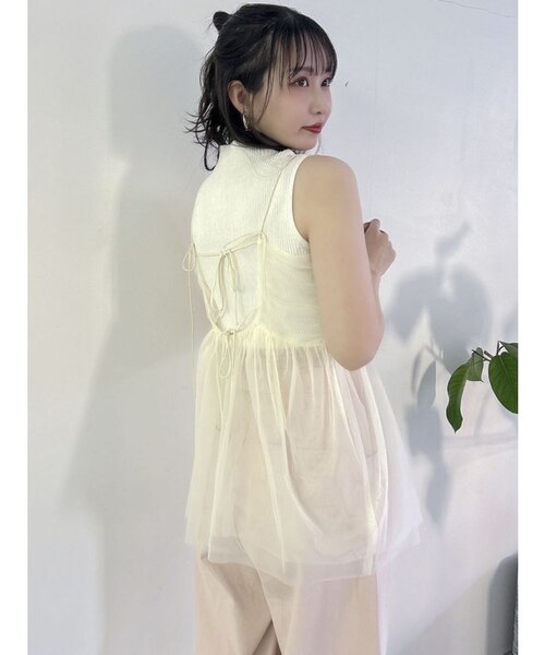 チュールキャミブラウス WEB限定】チュールキャミトップス｜ダズリンの通販｜&mall
