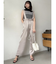 【WEB限定】サス付サテンテーパードパンツ