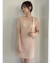 【WEB限定】ファンシーカラーニットミニスカート