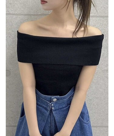 【WEB限定】2wayオフショルニットトップス