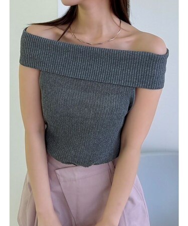 【WEB限定】2wayオフショルニットトップス