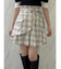 レイヤードプリーツミニスカート