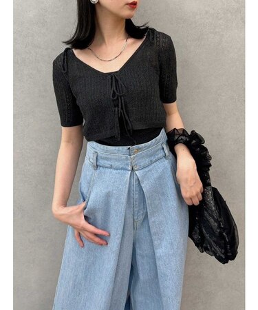 フロントリボンクロシェニットSET