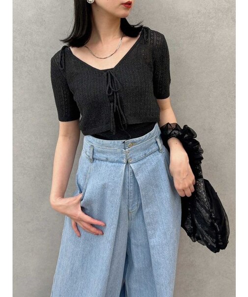 フロントリボンクロシェニットSET