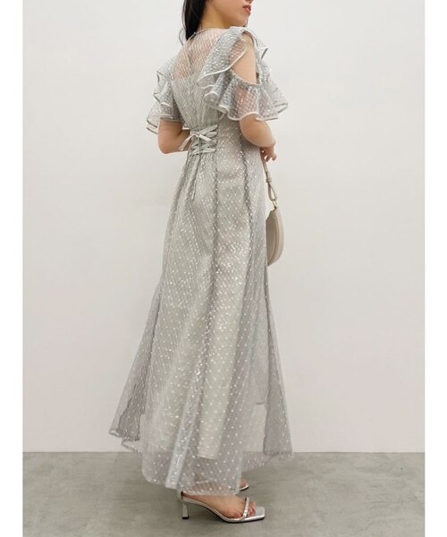 dazzlin 2WAYスリーブバリエーションレースドレス 結婚式 ドレス dazzlin（ダズリン）の「2WAYスリーブバリエーションレース
