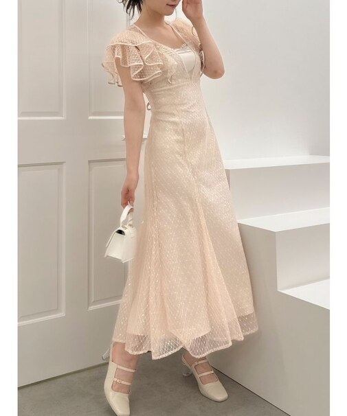 2WAYスリーブバリエーションレースドレス