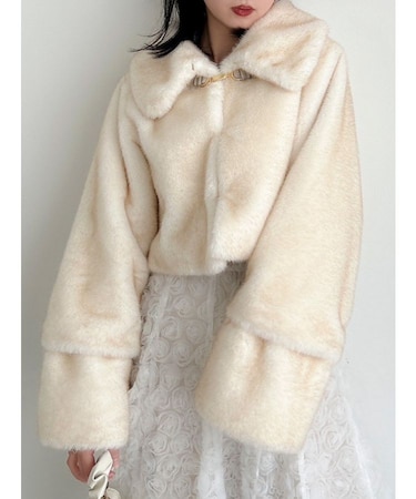 【アウター総選挙１位】ビットショートミンクライクファーコート