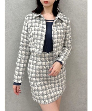 【SETUP】ショートタイトマテリアルジャケット※セットアップ対応