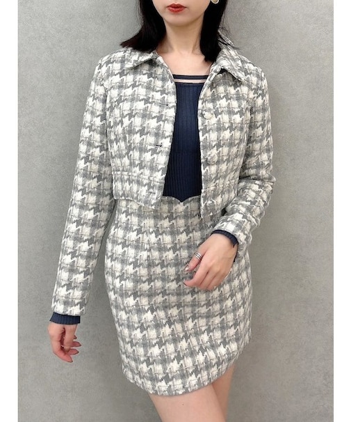 【SETUP】ショートタイトマテリアルジャケット※セットアップ対応