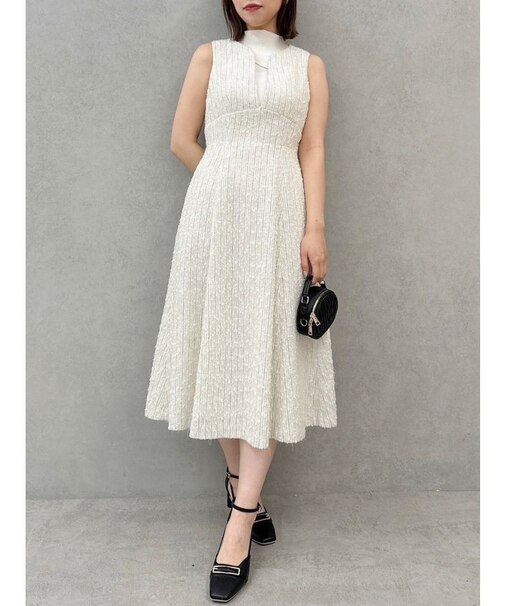 ディープネックツイードジャンスカ