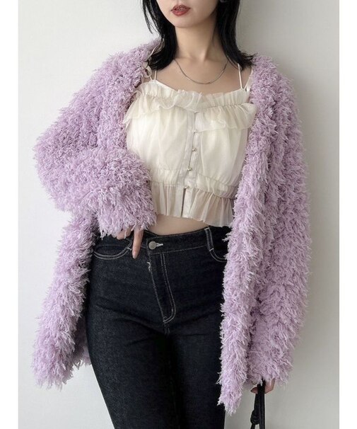 フラッフィボリュームカーディガン