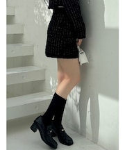 【SETUP】ツイードライクニットミニスカート※セットアップ対応