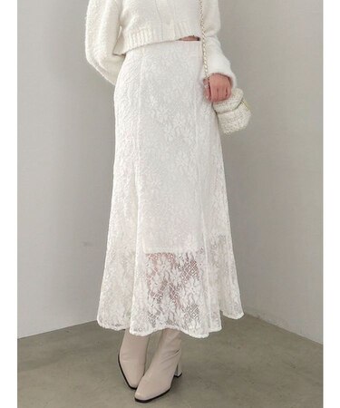 レースマーメイドスカート