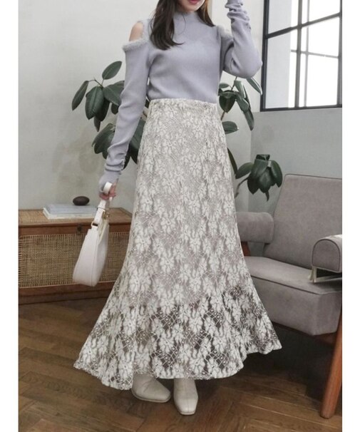 レースマーメイドスカート