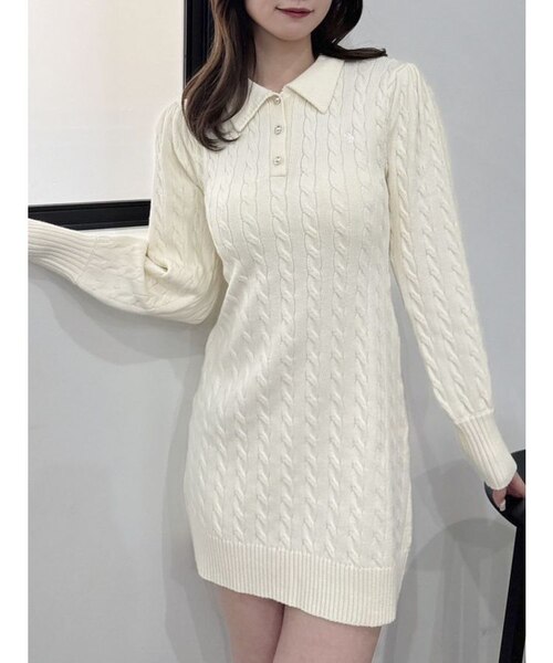 POLO BCS コラボ】ケーブルポロニットワンピース｜ダズリンの通販