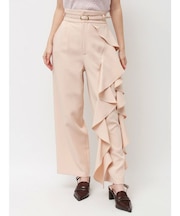 ビッグフリルアシメワイドパンツ