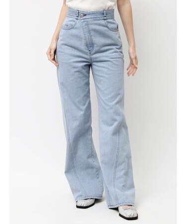 フレアワイドデニムパンツ