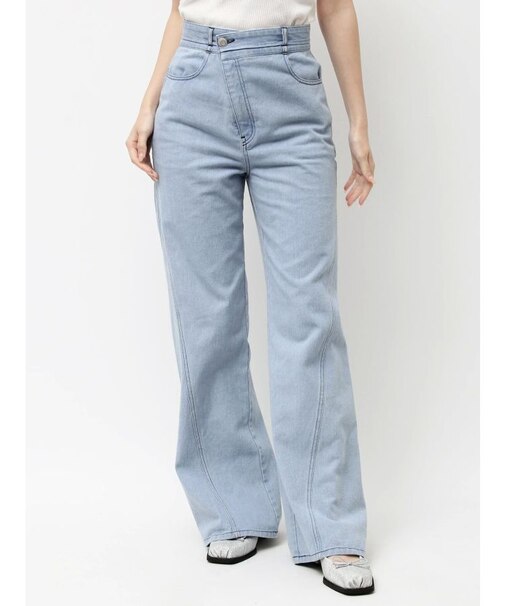 フレアワイドデニムパンツ